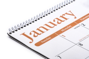 month of january as written on a calendar 3L9U8WW 1