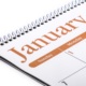 month of january as written on a calendar 3L9U8WW 1